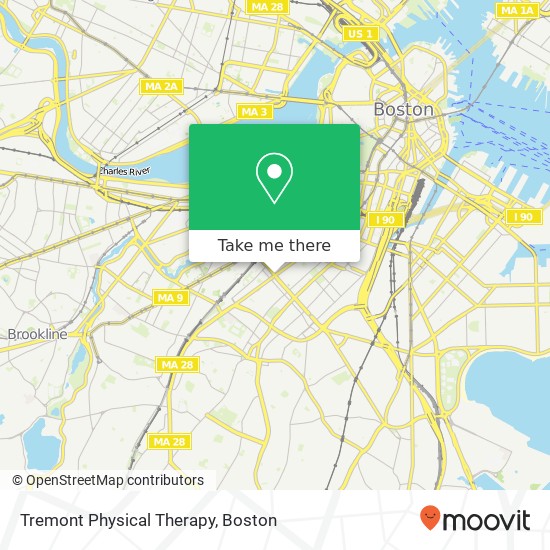 Tremont Physical Therapy map
