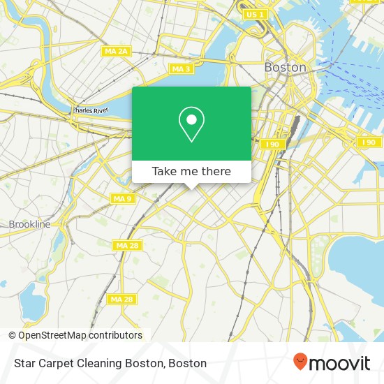 Mapa de Star Carpet Cleaning Boston