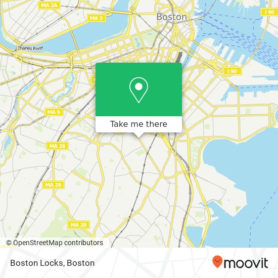 Mapa de Boston Locks