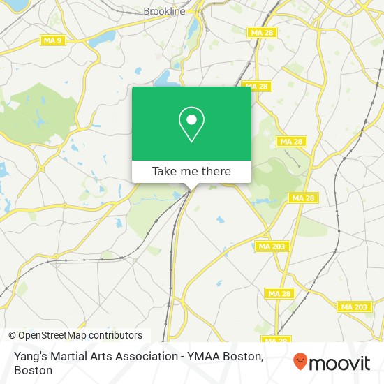 Yang's Martial Arts Association - YMAA Boston map