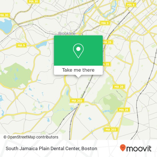 Mapa de South Jamaica Plain Dental Center