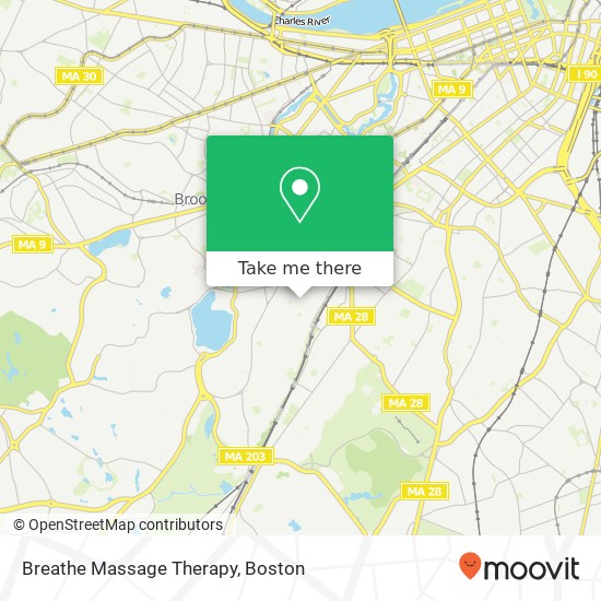 Mapa de Breathe Massage Therapy