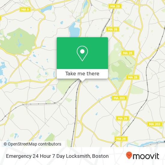 Mapa de Emergency 24 Hour 7 Day Locksmith