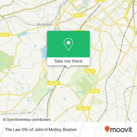 The Law Ofc of John H Molloy map