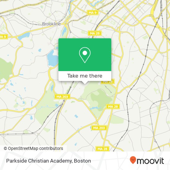 Parkside Christian Academy map