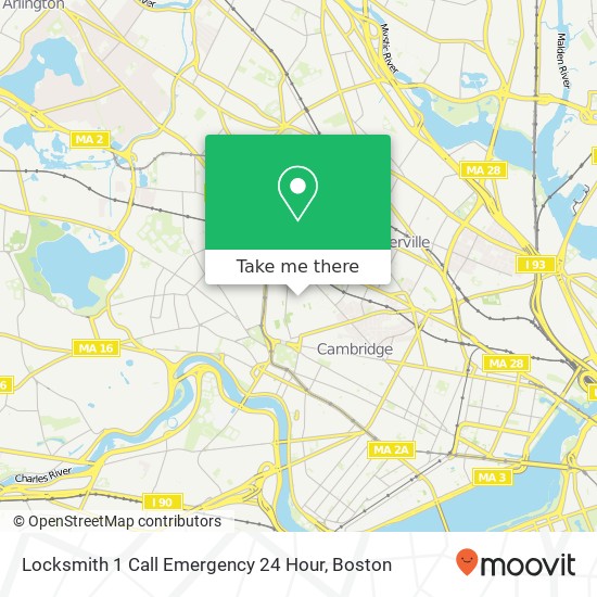 Locksmith 1 Call Emergency 24 Hour map