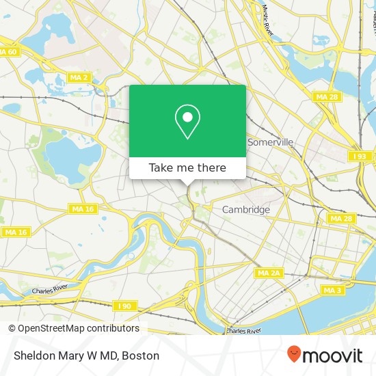 Sheldon Mary W MD map