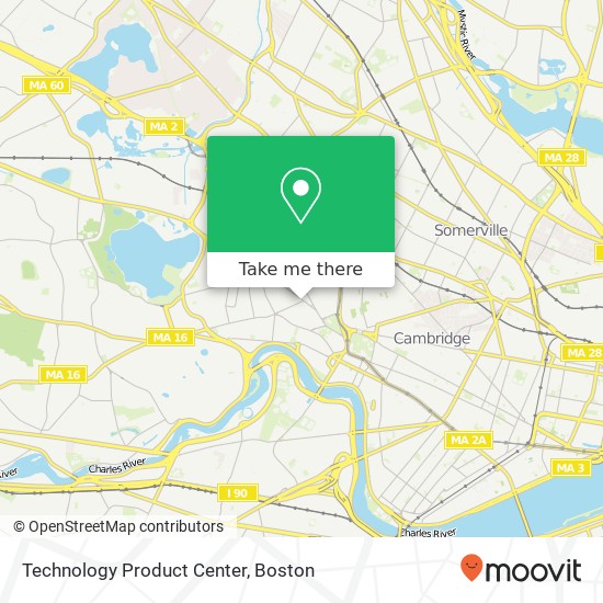 Technology Product Center map