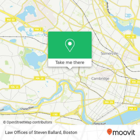 Mapa de Law Offices of Steven Ballard