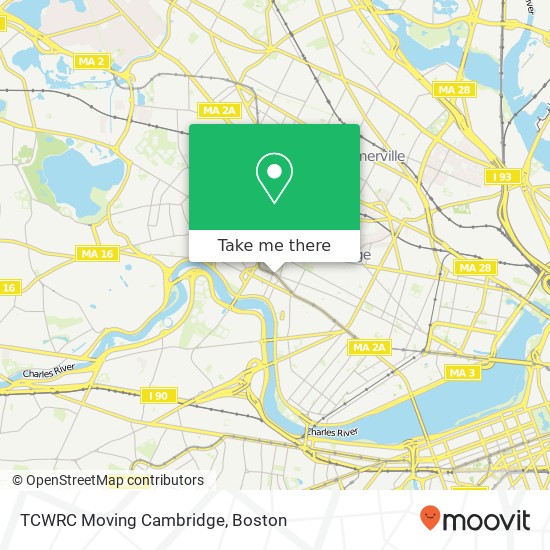 Mapa de TCWRC Moving Cambridge