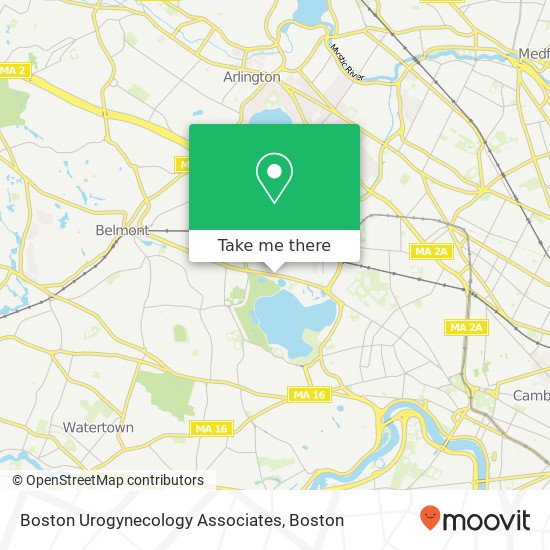 Boston Urogynecology Associates map