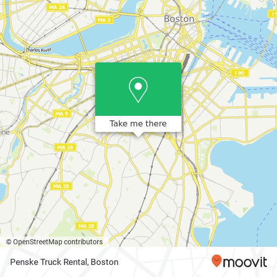 Penske Truck Rental map