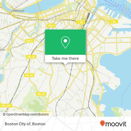 Boston City of map