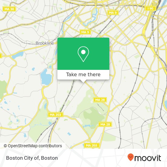 Mapa de Boston City of