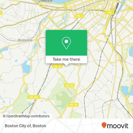 Boston City of map