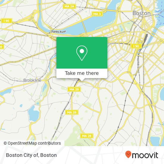 Mapa de Boston City of
