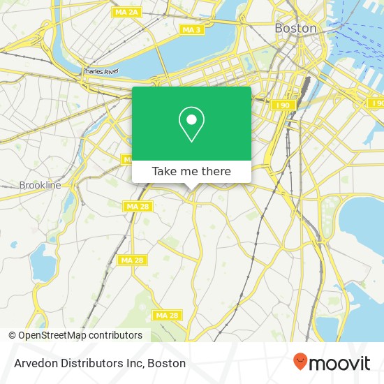 Arvedon Distributors Inc map