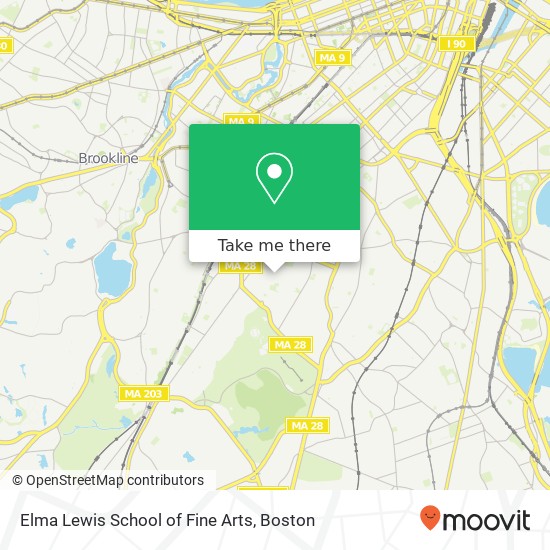 Elma Lewis School of Fine Arts map