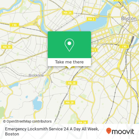 Emergency Locksmith Service 24 A Day All Week map