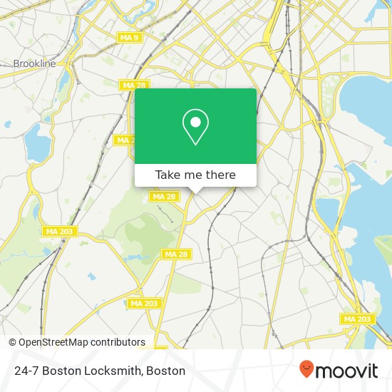 Mapa de 24-7 Boston Locksmith