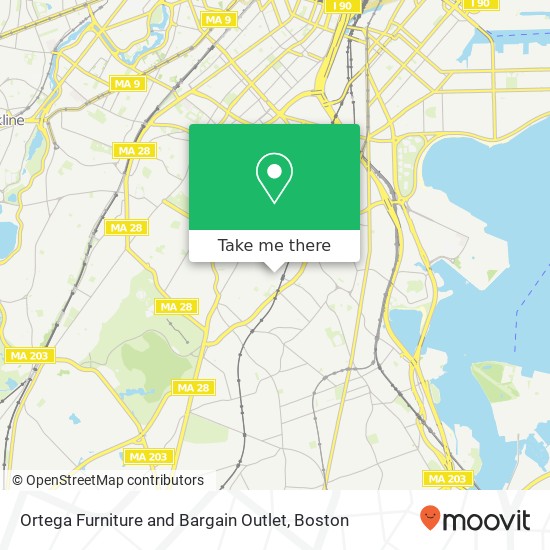 Mapa de Ortega Furniture and Bargain Outlet