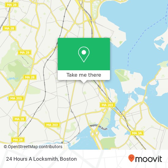 Mapa de 24 Hours A Locksmith