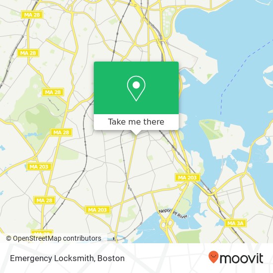 Emergency Locksmith map