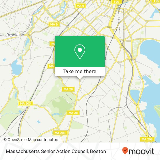 Mapa de Massachusetts Senior Action Council