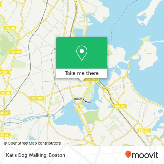 Mapa de Kat's Dog Walking