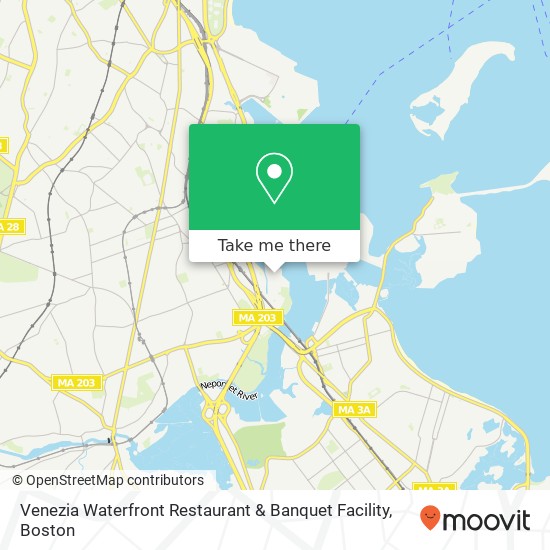 Mapa de Venezia Waterfront Restaurant & Banquet Facility