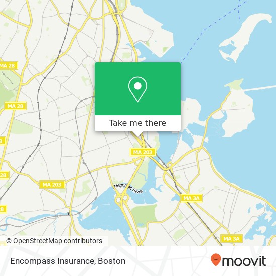 Mapa de Encompass Insurance