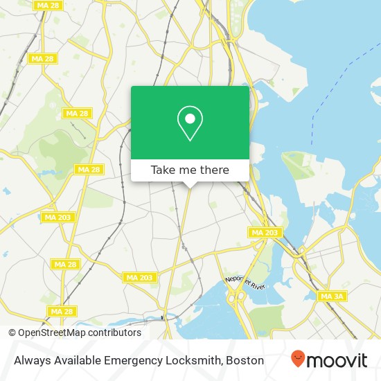 Mapa de Always Available Emergency Locksmith