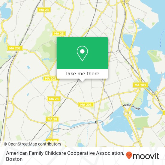 American Family Childcare Cooperative Association map