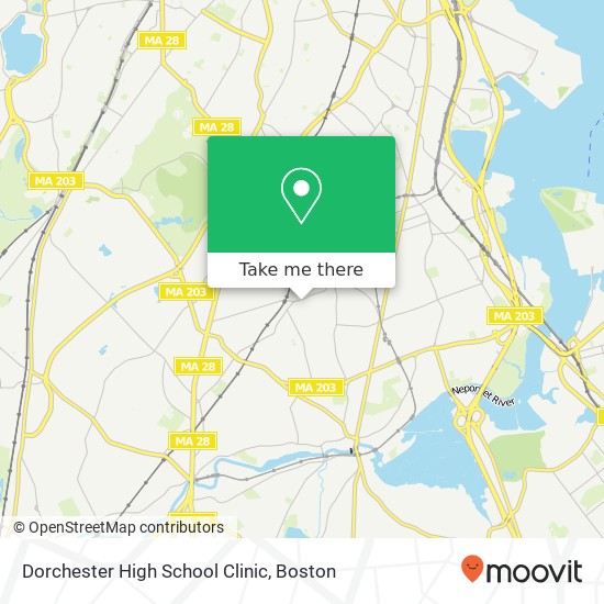 Dorchester High School Clinic map