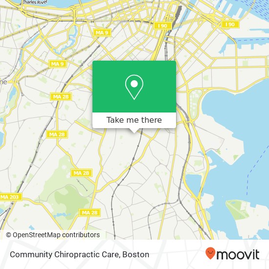 Community Chiropractic Care map