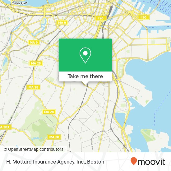 Mapa de H. Mottard Insurance Agency, Inc.