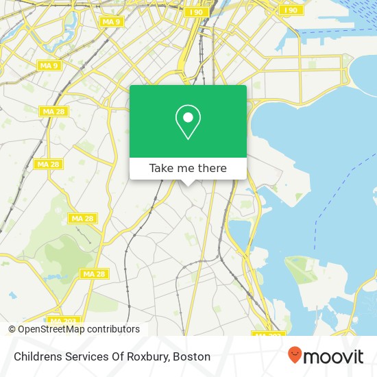 Mapa de Childrens Services Of Roxbury