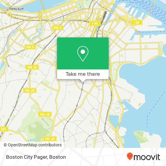 Mapa de Boston City Pager