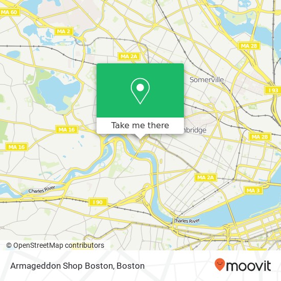 Mapa de Armageddon Shop Boston