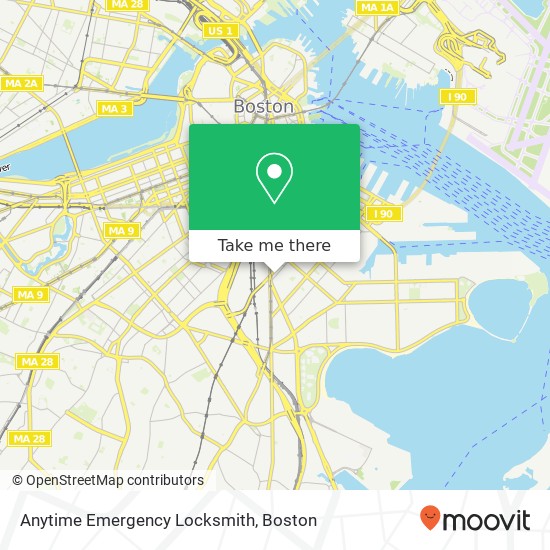 Mapa de Anytime Emergency Locksmith