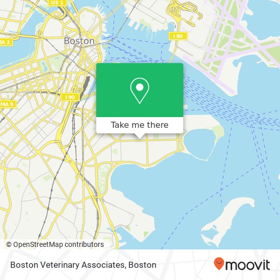 Boston Veterinary Associates map