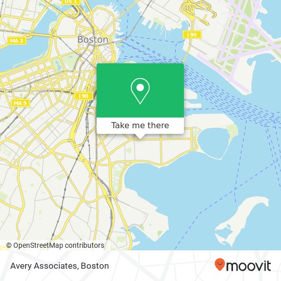 Avery Associates map