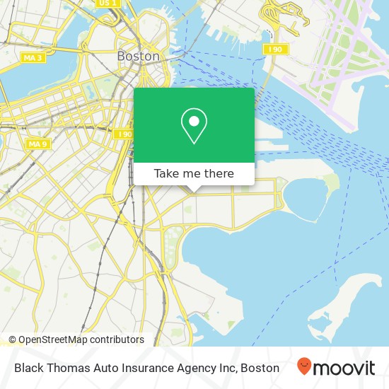 Mapa de Black Thomas Auto Insurance Agency Inc