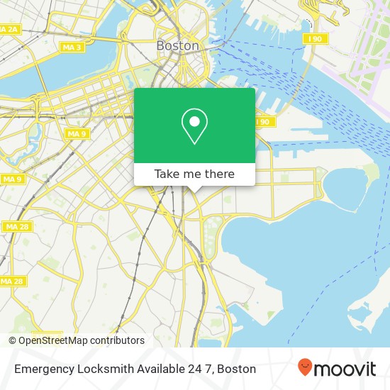 Mapa de Emergency Locksmith Available 24 7