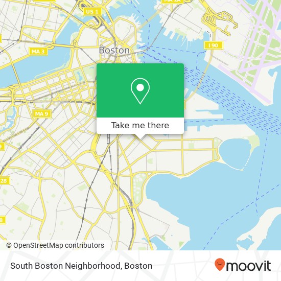 Mapa de South Boston Neighborhood