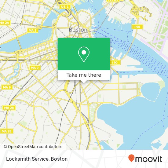 Mapa de Locksmith Service