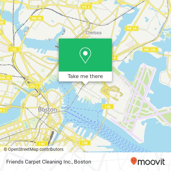 Friends Carpet Cleaning Inc. map