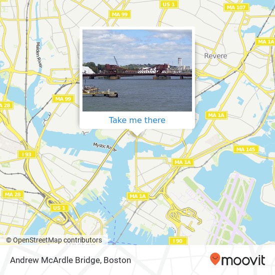 Andrew McArdle Bridge map