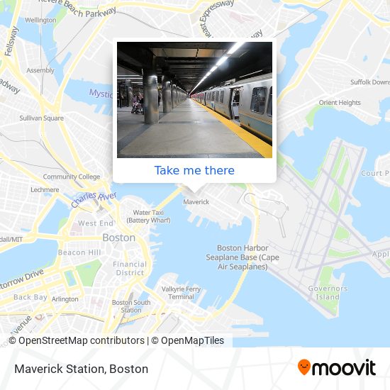 Maverick Station map