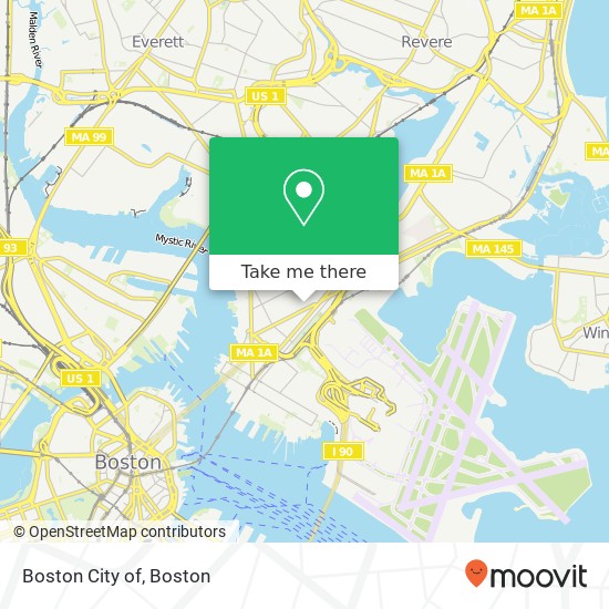 Boston City of map